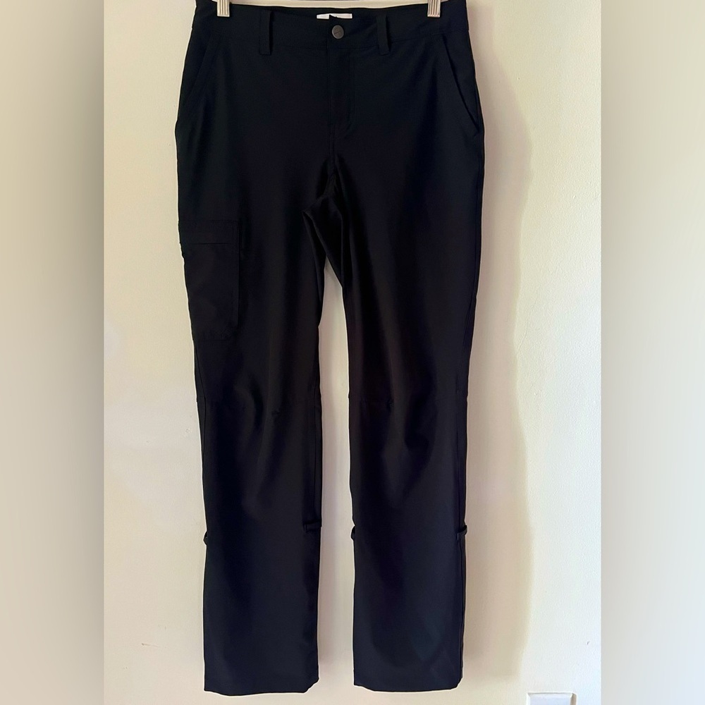 REI Co-op Women’s Sz 4 Black Relaxed Fit Pants Roll Up Convertible Outdoor Hike